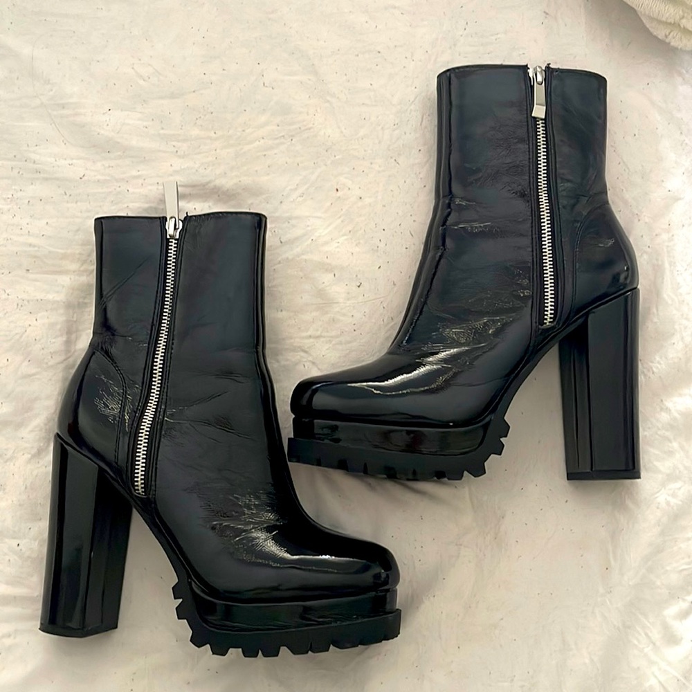 Faux Leather Booties